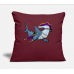 Hammerhead Shark Pirate Funny Ocean Sailor Burgundy Pillow